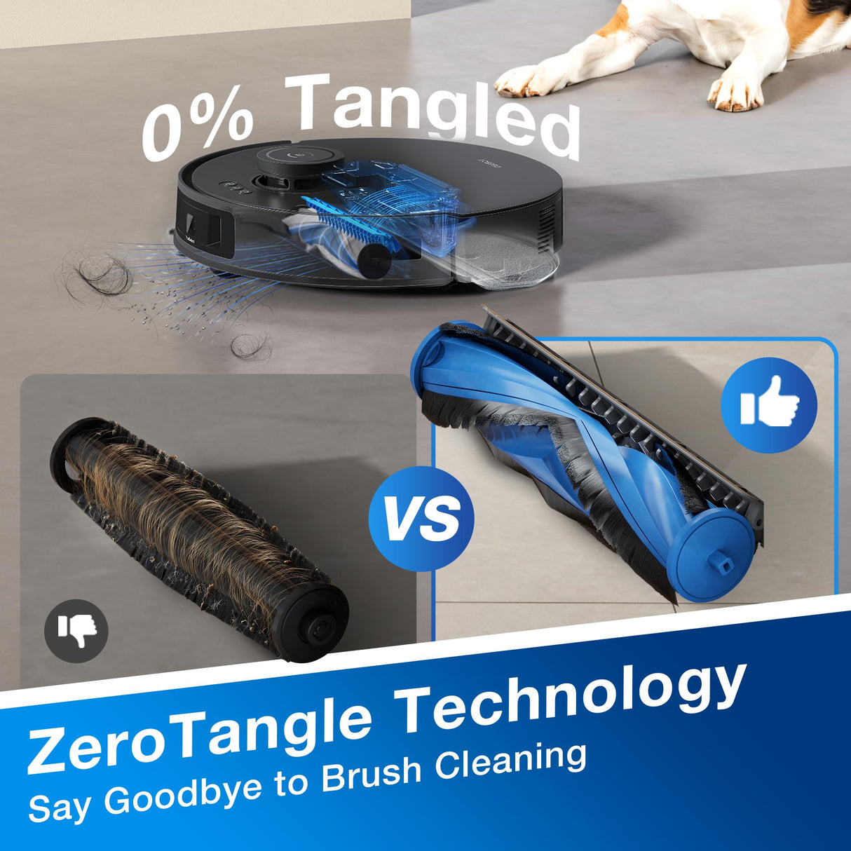 ECOVACS DEEBOT N20 Plus Robot Vacuum and Mop,with Bagless Self Emptying Station,8000Pa Powerful Suction,Anti-Tangle Technology,45-Day Capacity,300 Minutes Runtime,Perfect for Pet Hair ECOVACS