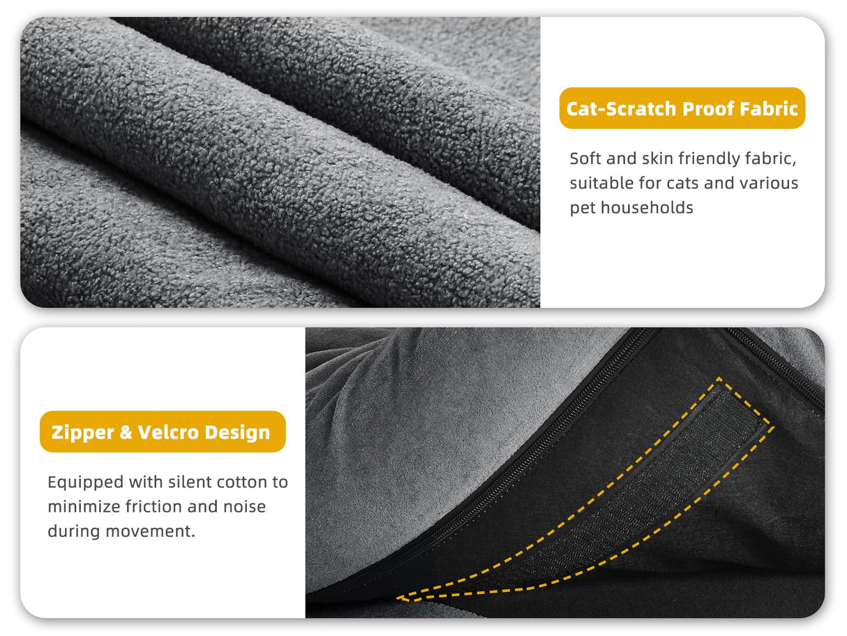 DWVO Multifunctional Futon Sofa Bed, Convertible Sleeper Sofa, 70" Folding Futon Set for Living Room Home Office Aprtment, Modern Folding Couch with Adjustable Backrest & Armrests, Grey DWVO