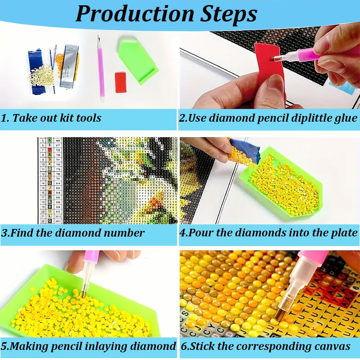 Crystal World Landscape Diamond Art Kits for Adults, 5D Diamond Painting Kits for Adults Beginners, DIY Full Round Drill Diamond Dot Painting Gem Art Kits for Adult, Home Wall Decor 13.8x13.8 Inch VCLKDIY