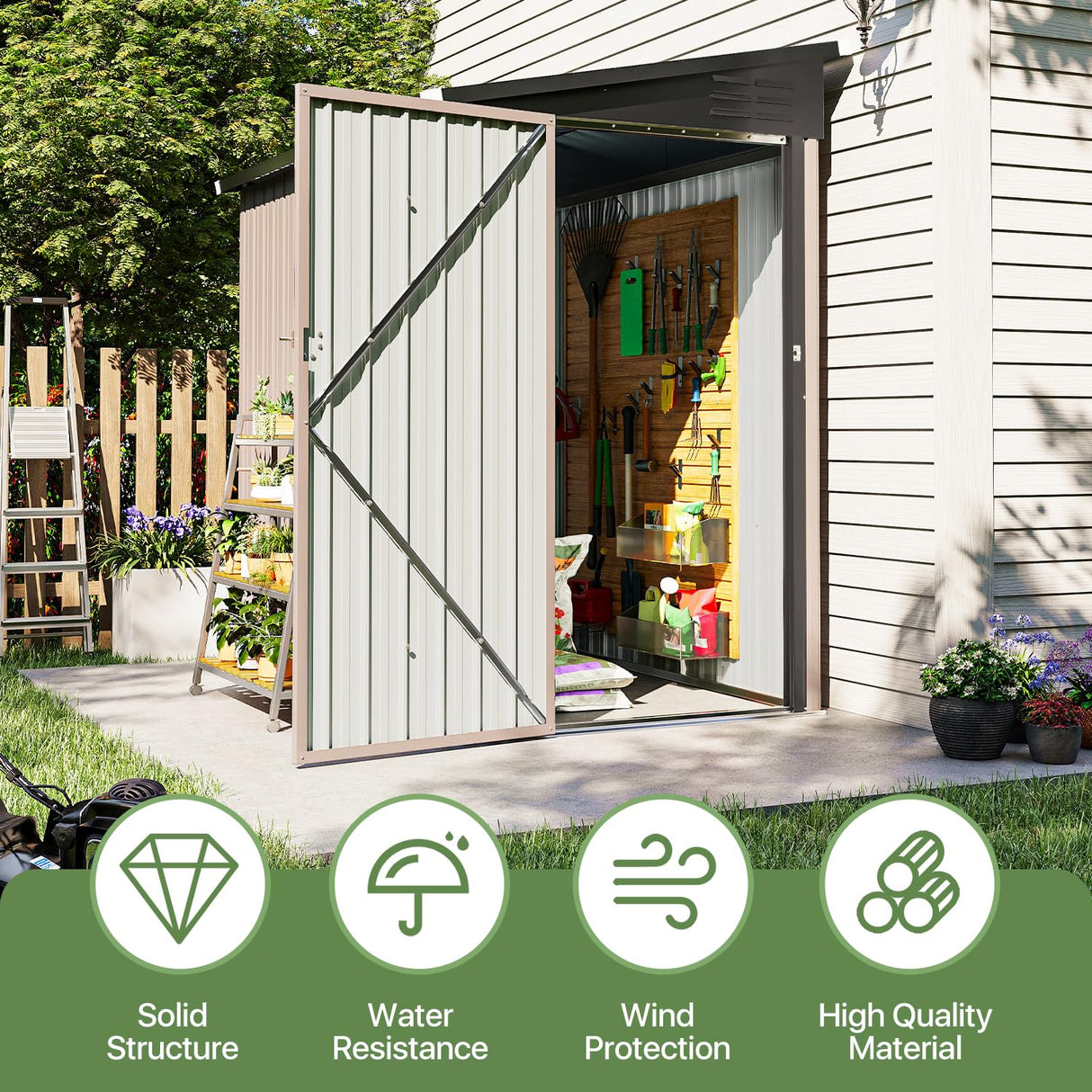 Jolydale 6' X 4' Lean to Storage Shed Jolydale