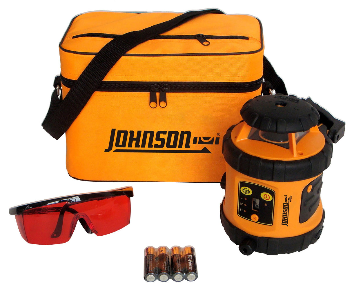 Johnson Level & Tool 40-6515 Self-Leveling Rotary Laser, Red, 1 Laser Level Johnson