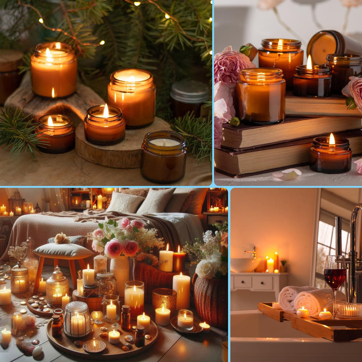 BLESTALIDO 20 Vibrant Colors Candle Dye - Highly Concentrated Liquid Candle Colorant for Soy Wax BLESTALIDO