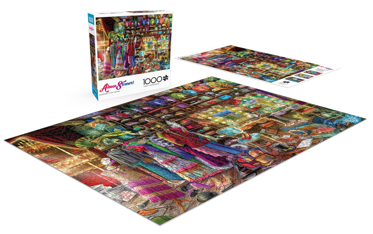 Buffalo Games - Aimee Stewart - Backstage at The Theater - 1000 Piece Jigsaw Puzzle Buffalo Games