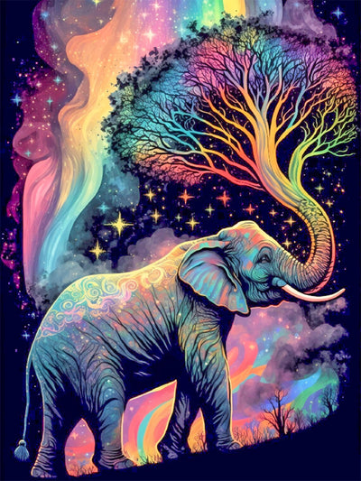 Meothan 5D Diamond Painting Kits for Adults Elephant Diamond Art Kits for Adoults DIY Full Round Paint with Diamond Art Dots Abstract Gem Art Painting Crafts for Home Wall Decor 11.8x15.7inch