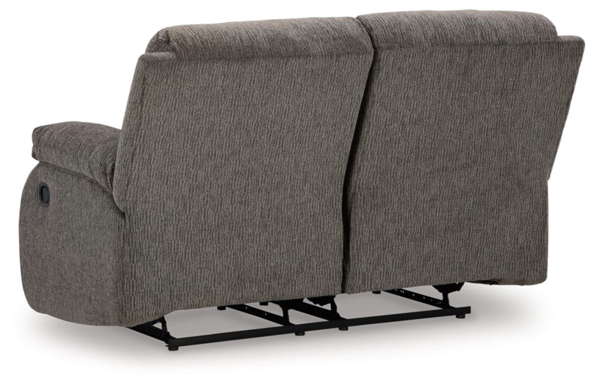 Signature Design by Ashley Scranto Contemporary Manual Reclining Loveseat, Gray Signature Design by Ashley