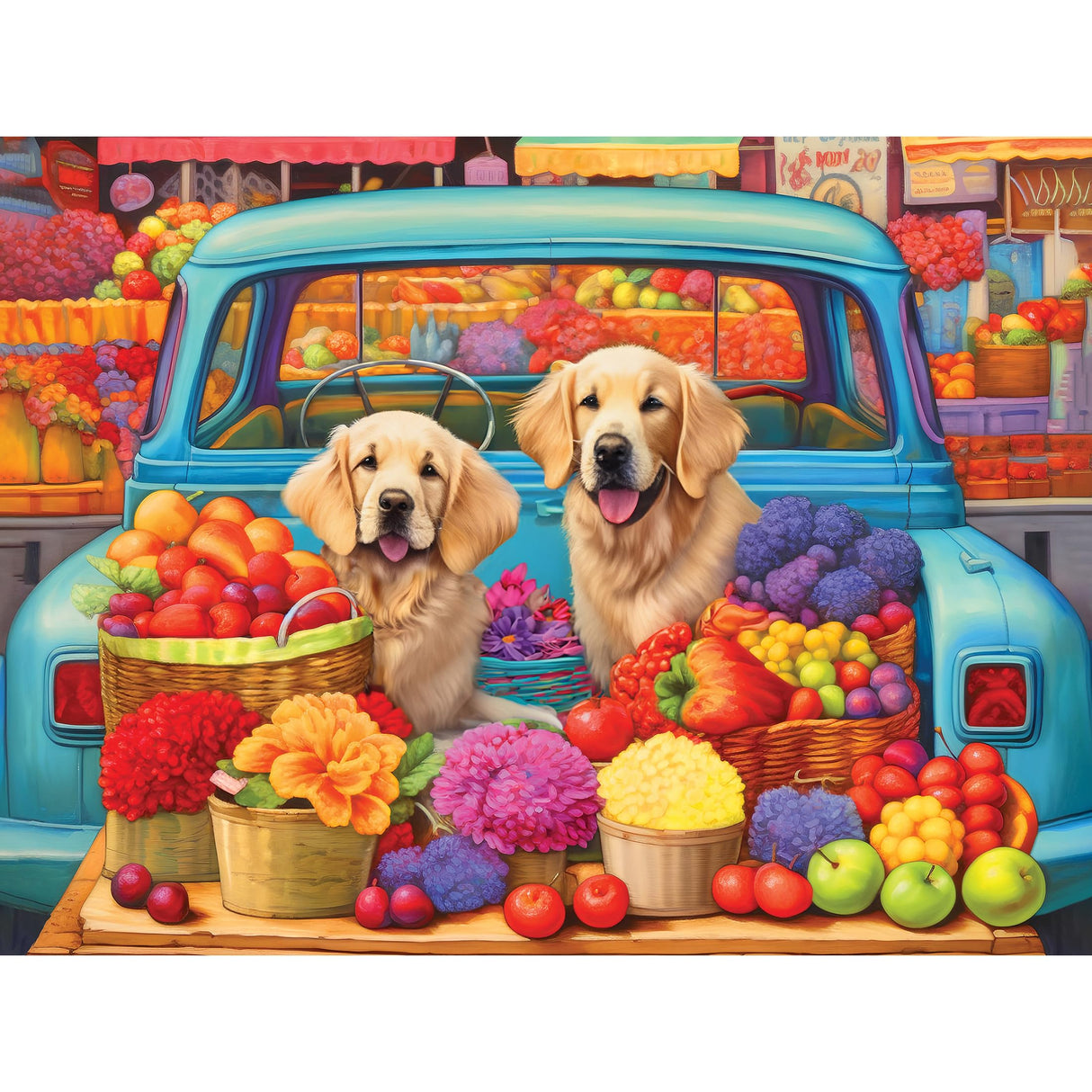 RoseArt - Kodak Premium - Pickup Pups- 350 Piece Jigsaw Puzzle for Adults RoseArt