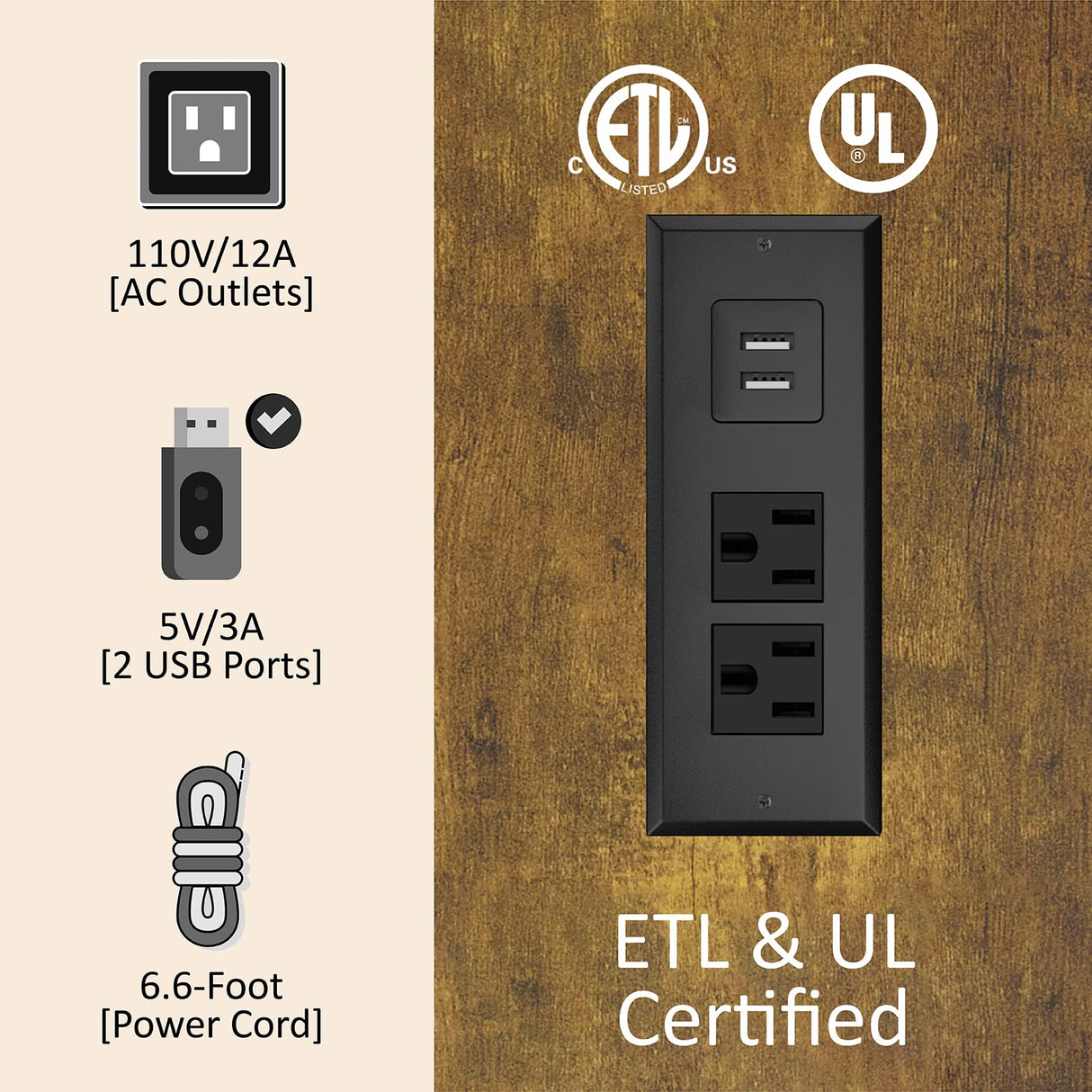 AMERLIFE Full Size Bed Frame Wooden Platform Bed with 51.2" LED Storage Bookcase Headboard, 4 Storage Drawers & Charging Station/No Box Spring Needed/Noise Free/Rustic Brown AMERLIFE