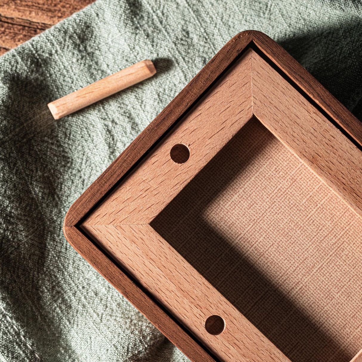 Youncewooder 3.5x5 Natural Walnut Wood Picture Frame - Displays 2x3 Photo with Mat | Rustic Handmade Photo Frame,Horizontal or Vertical for Wall and Tabletop,Gifts for Baby, Couple, and Best Friend Youncewooder