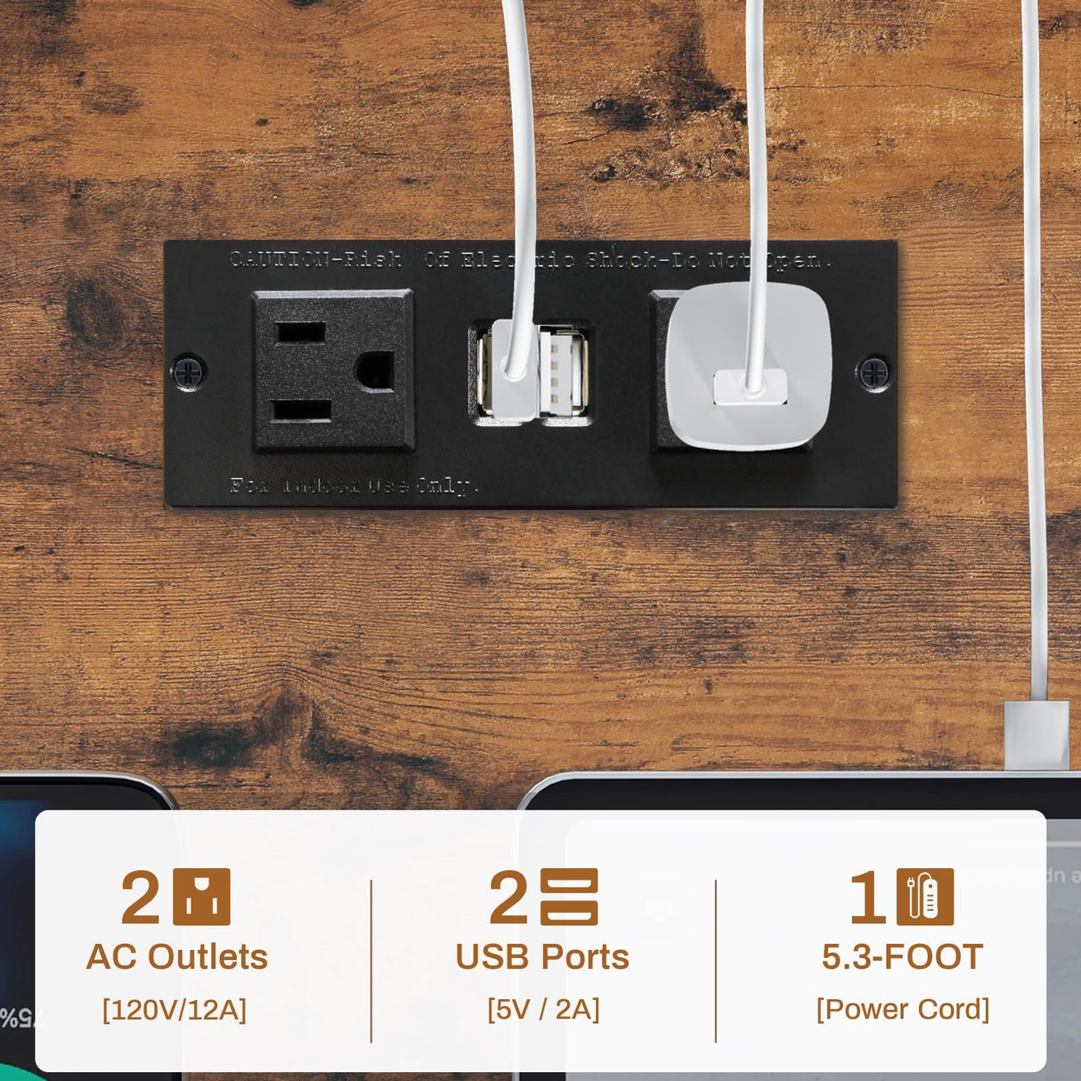 SEDETA L Shaped Desk with Storage Shelves, 63” Reversible U Shaped Office Desk, Gaming Desk with Power Outlet and LED Lights for Home Office, Rustic Brown SEDETA