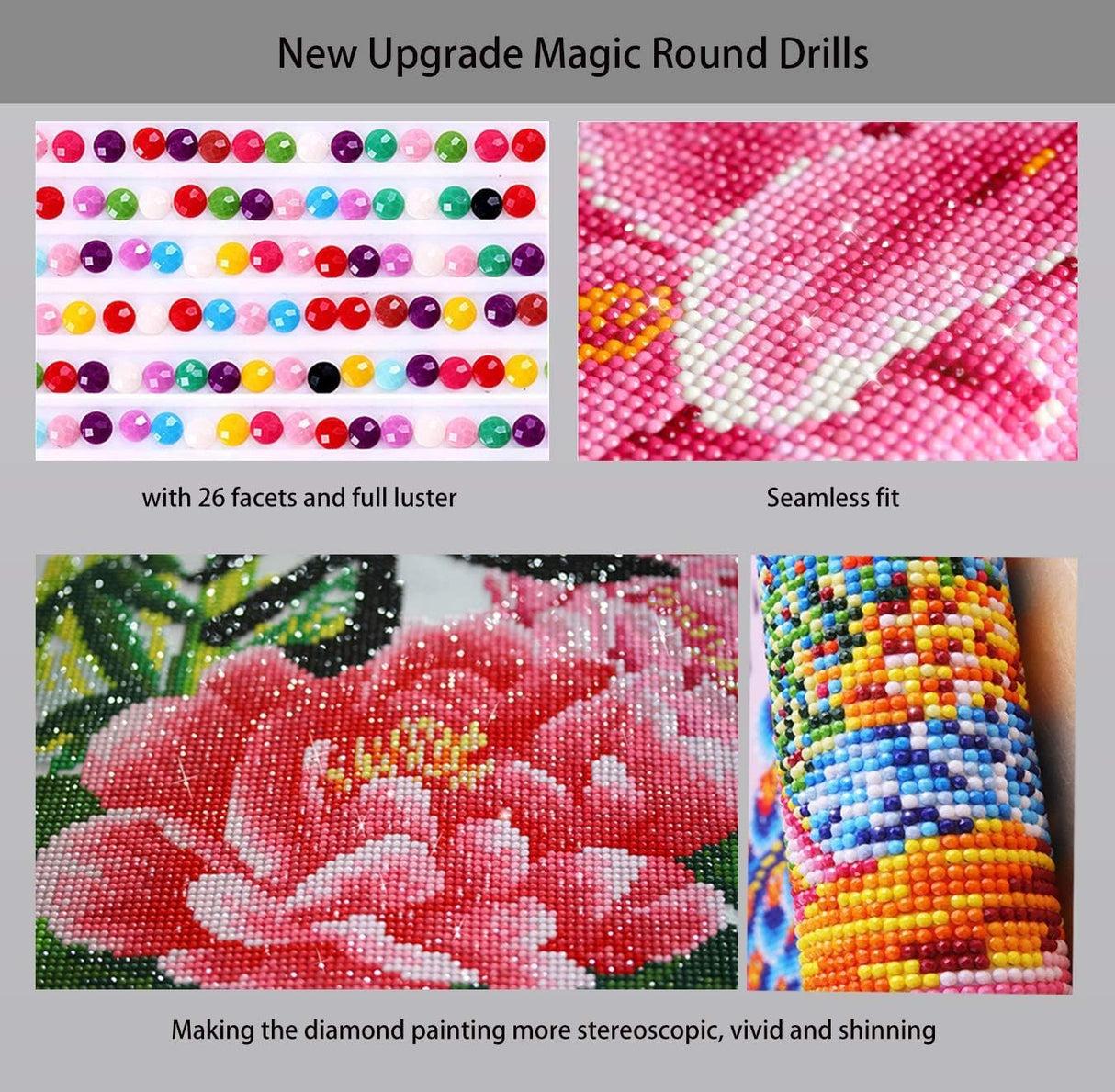 Generic DIY 5D Diamond Art Painting Kits for Adult, US Flag Truck Full Round Drill Cross Stitch Embroidery Kits for Home Wall Decor Gifts(16x12inch/40×30cm), ZHILAI001 WoodArtSupply