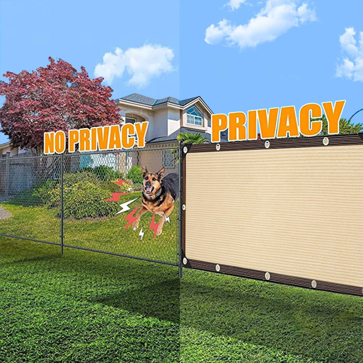 Shade Cloth - Pergola Sun Shade 90% Outdoor Shade Fabric with Grommets for Pergola Cover Patio Gazebo Deck Garden Porch Wheat(3X6FT) ZOZIJIU