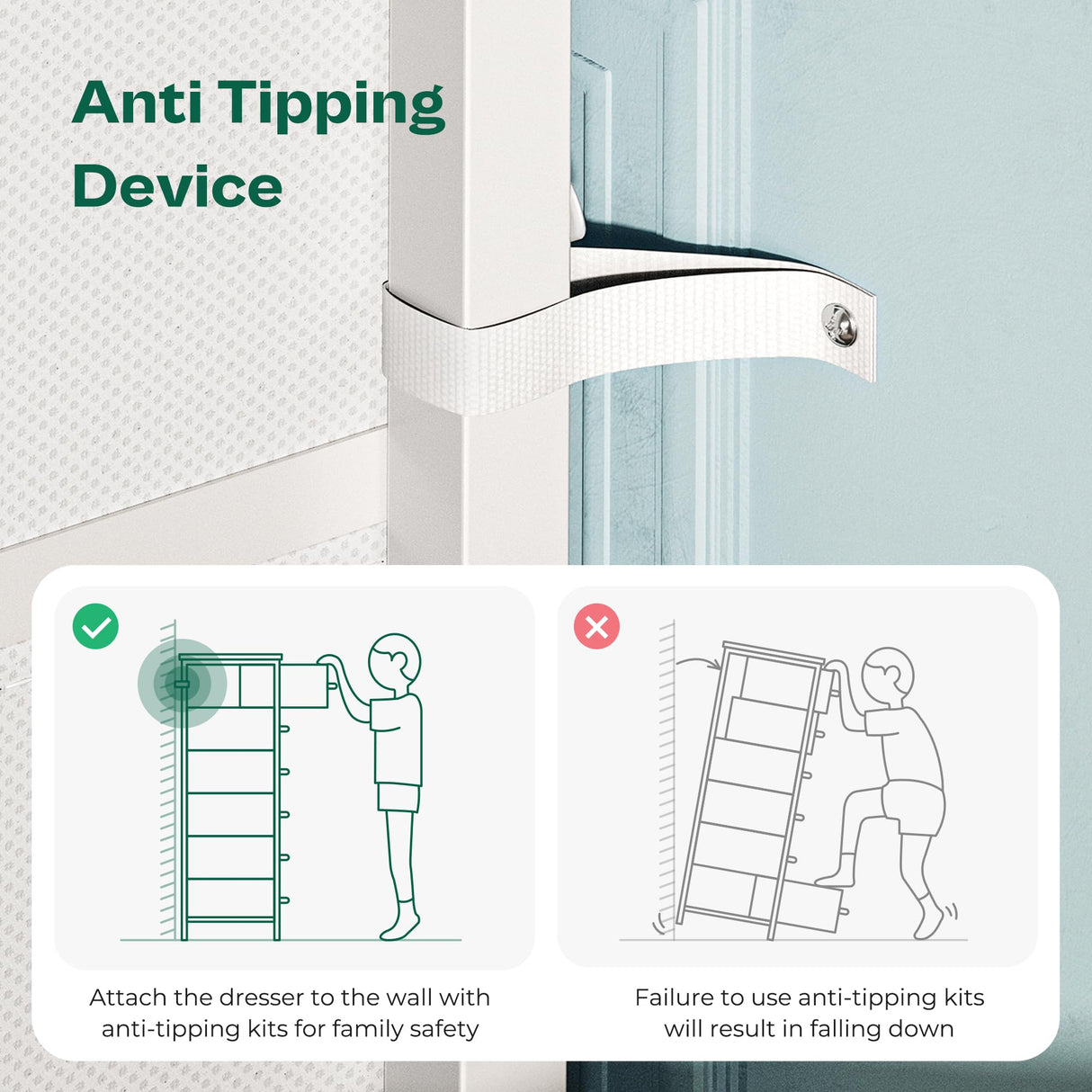 Huuger Tall Dresser for Bedroom, 6 Drawer Dresser & Chests of Drawers, Fabric Dresser for Closet, Bedroom, Night Stand, End Table with Metal Frame, Storage Tower with Fabric Bins, PU Leather, White Huuger