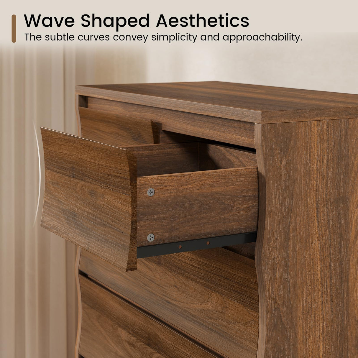 SUCSSRICH Tall Dresser for Bedroom, 52.8" Tall Dresser with 7 Drawers, Wood Dressers & Chests of Drawers, Accent Upright Drawer Organizers for Closet, Hallway SUCSSRICH