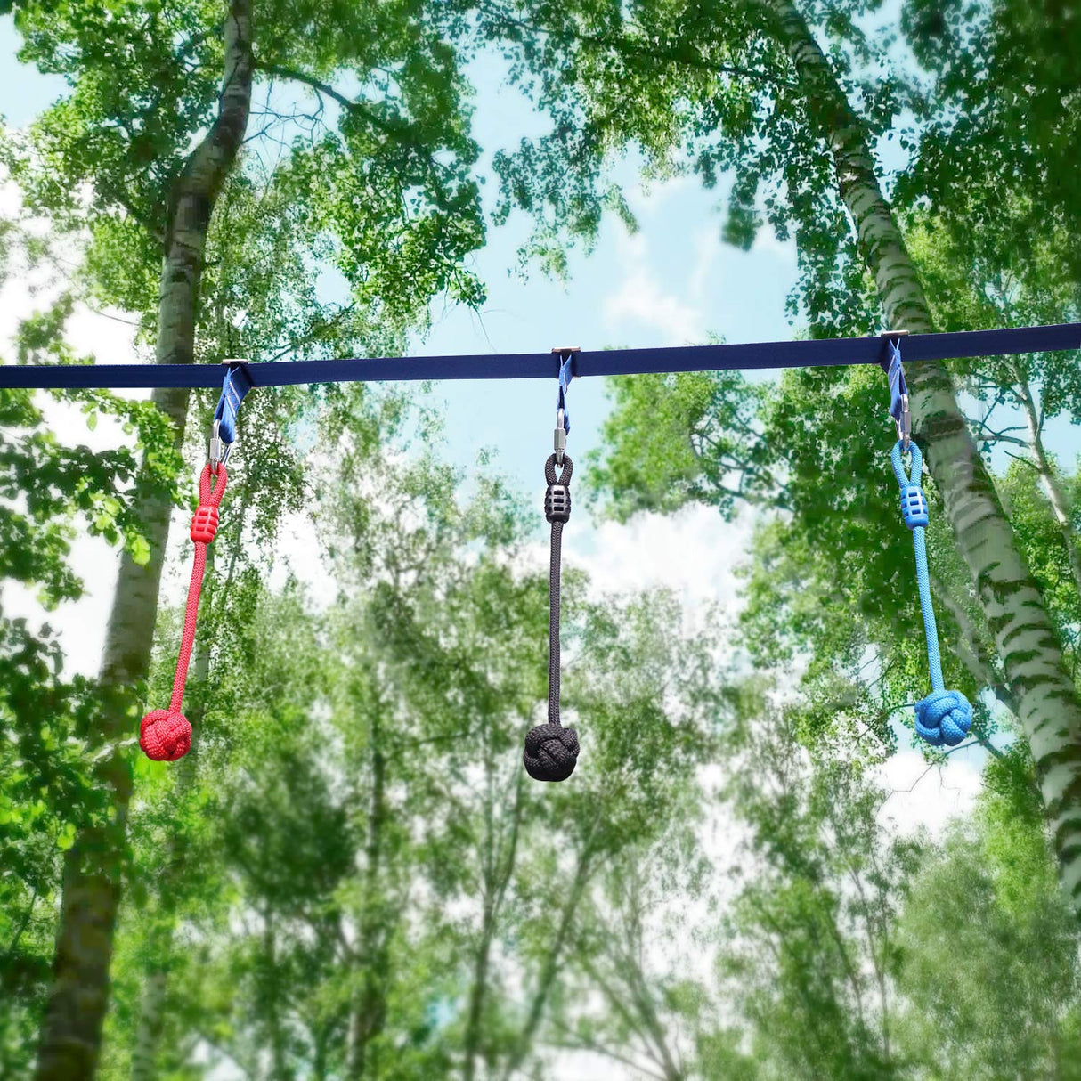 Rainbow Craft Ninja Warrior Slackline Ninja Fist Holds - Kids Ninja Backyard Ninja Training Equipments, Ninja Accessories for Ninja Warrior Obstacle Course, Ninja Fists, 3-Pack Monkey Boxing Hold Rainbow Craft