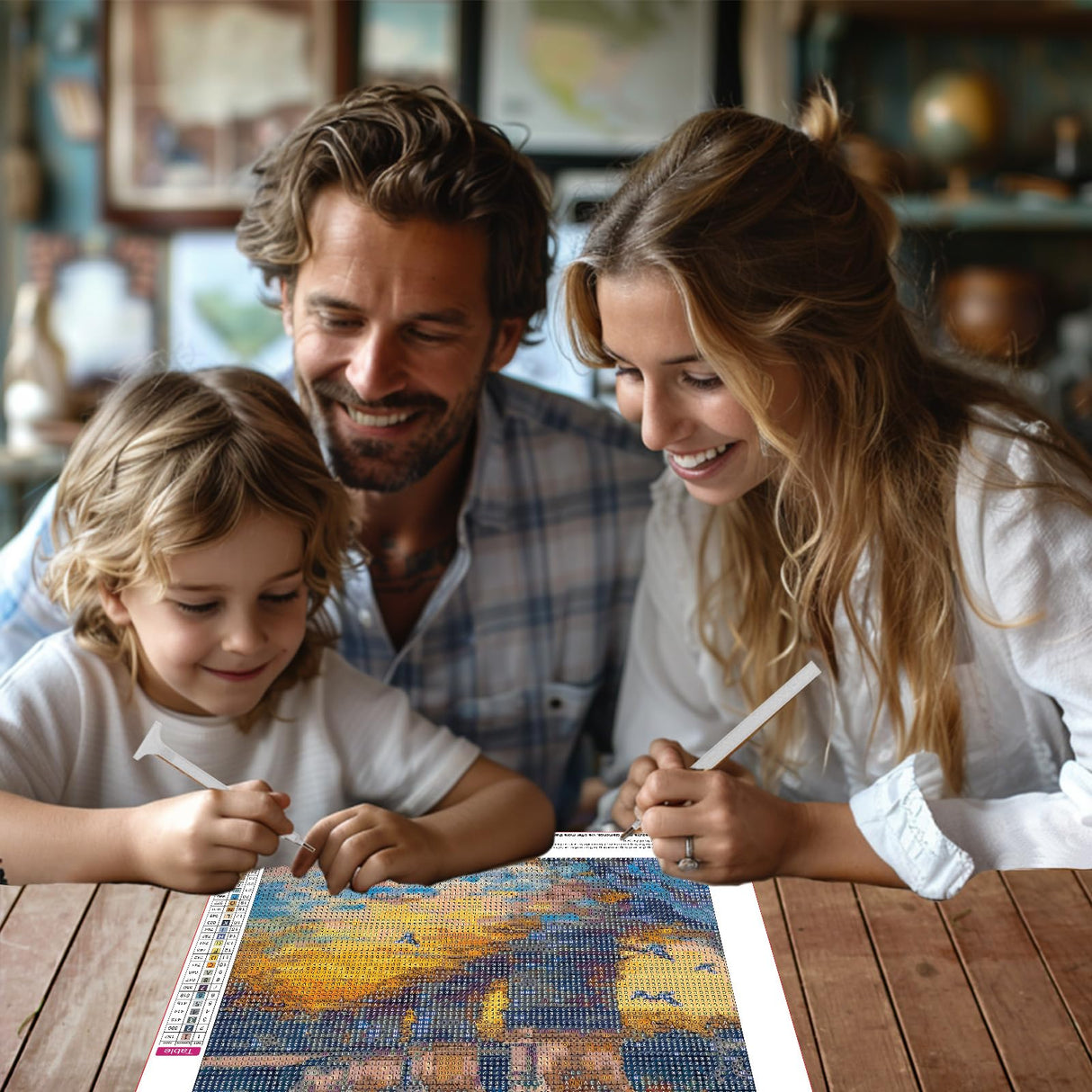 RICUVED Landscape Diamond Art Kits for Adults, Bridge Diamond Painting Kits for Beginners, Sunset DIY 5D Full Round Drill Gem Crystal Rhinestone Art and Craft Kit for Gift Home Wall Decor 12x16Inch RICUVED