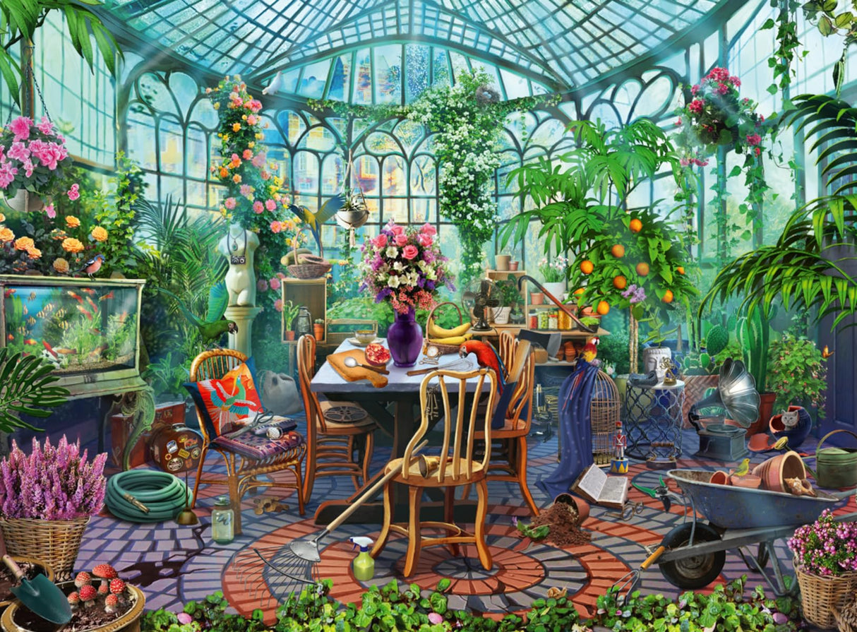Ravensburger Greenhouse Mornings 500 Piece Jigsaw Puzzle for Adults - 12000207 - Handcrafted Tooling, Made in Germany, Every Piece Fits Together Perfectly Ravensburger
