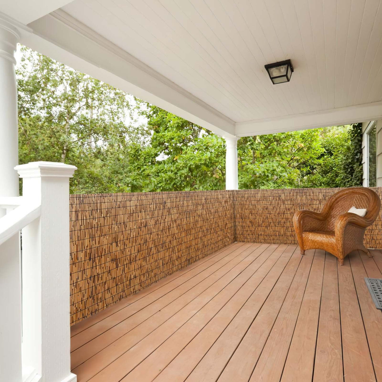 Natural Reedhead Roller Bamboo Fencing 2x10ft 3x13ft 4x16ft 5x20ft 6x23ft Outdoor Privacy Fence Breathable Garden Fencing for Balcony Backyard Patio Fencing Divider Decors Fence Roll ZGDXPLA