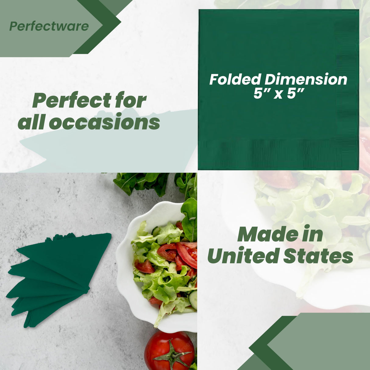 Perfect Stix 150 Pieces Christmas Cocktail Napkins Disposable. Paper Napkins 2 Ply for Christmas Holidays. 3 Solid Colors, Red, Green, White. Pack of 150 count. 50 Of Each Color. Perfect Stix