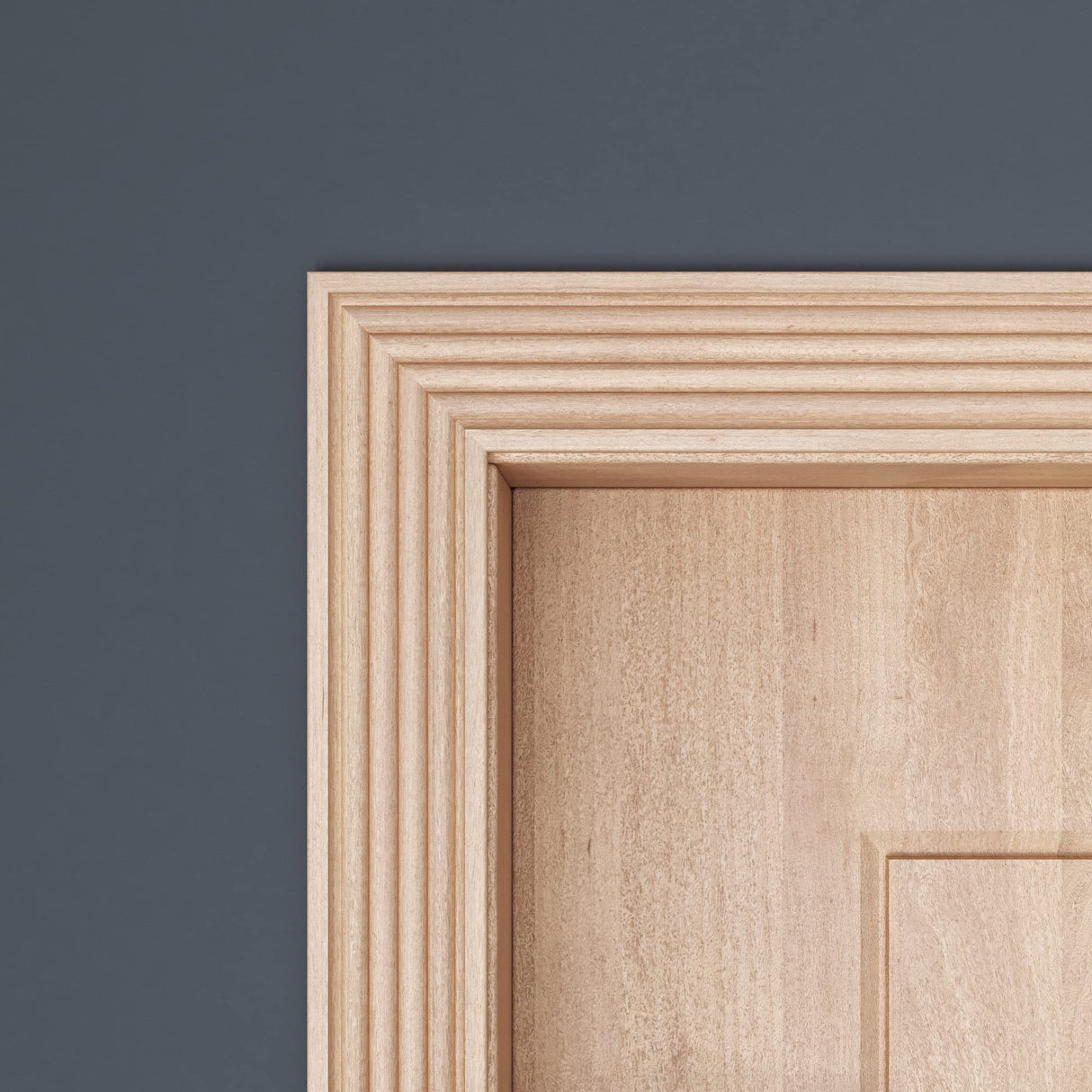 1821-4FTWHW Unfinished White Hardwood Beaded Casing Moulding ORNAMENTAL