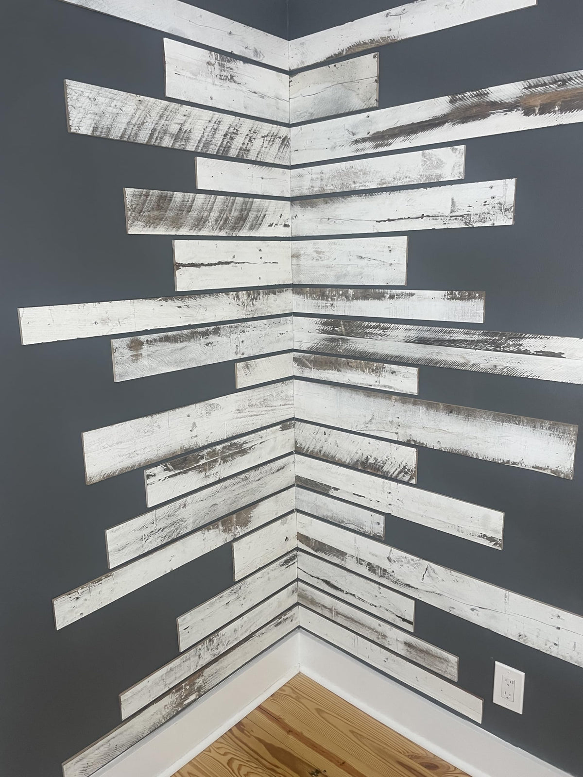 Vintage Harvest Whitewashed Reclaimed Barn Wood Wall Planks- Rustic Kiln Dried Wood Panels, Easy to Install, DIY Accent Wall for Your Home (10 Square ft.) VINTAGE HARVEST RECLAIMED LUMBER U.S.A.