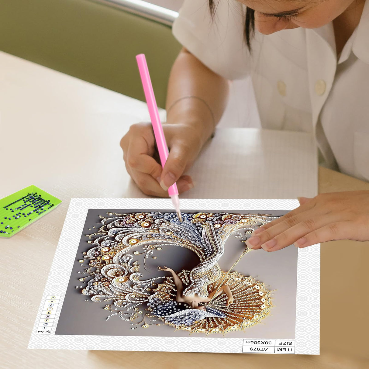 AiYuanzsh 5D Special Shaped Diamond Painting Kit - Charming Goddess Design, Unique Crystal Rhinestone Diamond Art Set for Beginners and Adults, Perfect for Home Wall Decor and Holiday Gifts AiYuanzsh