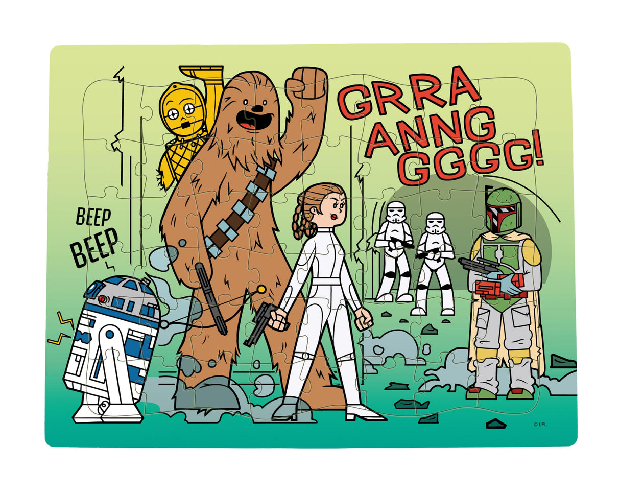 Buffalo Games - Star Wars - Four 12-48 Piece Puzzle Board Preschool Tray Puzzles - Finished Puzzle Sizes are 14 x 10.75in Buffalo Games