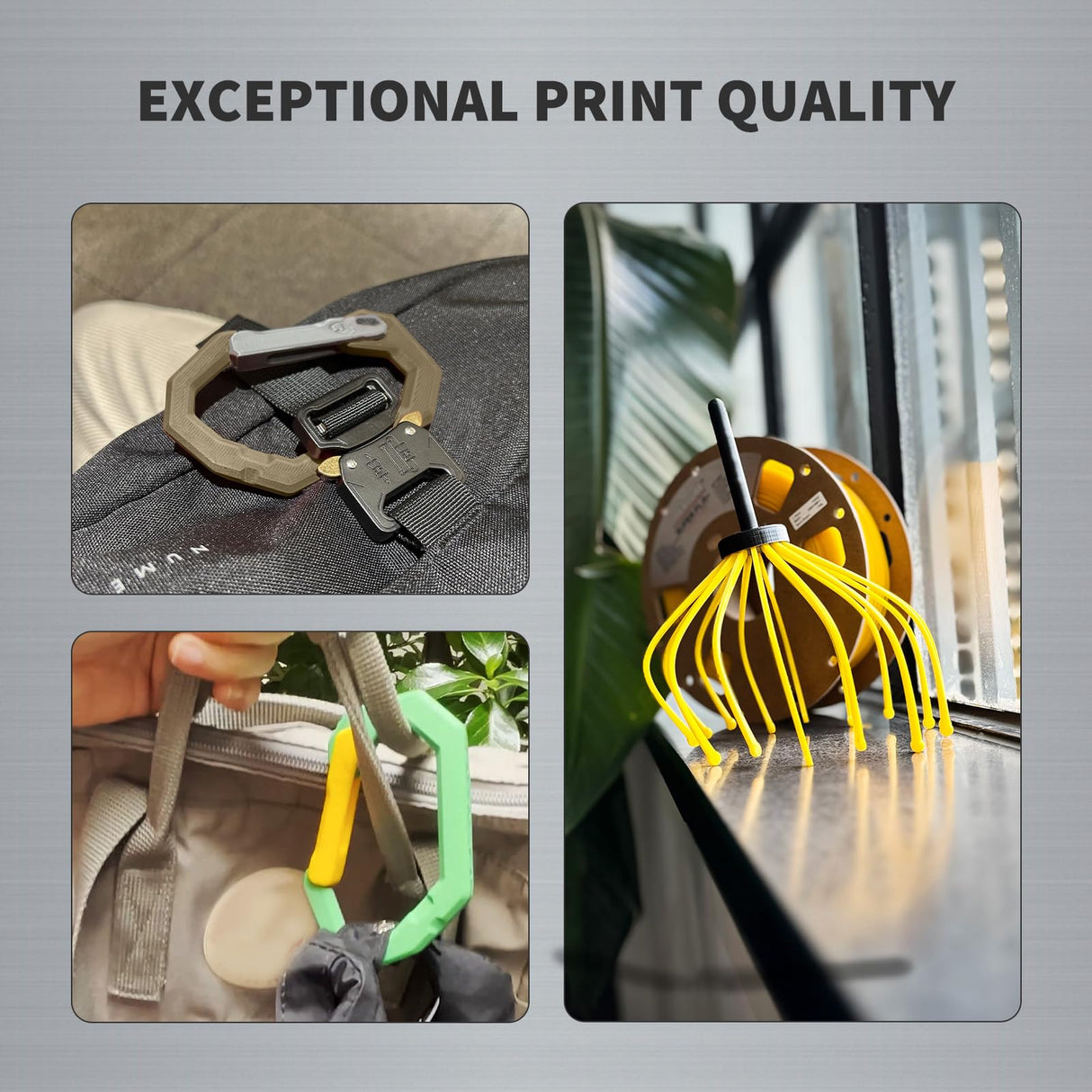 OVERTURE Super PLA+ Filament 1.75mm, Toughness Enhanced PLA Plus, Professional Toughness 3D Printer Filament 1kg (2.2lbs), High Precision +/- 0.02mm (Light Brown) OVERTURE