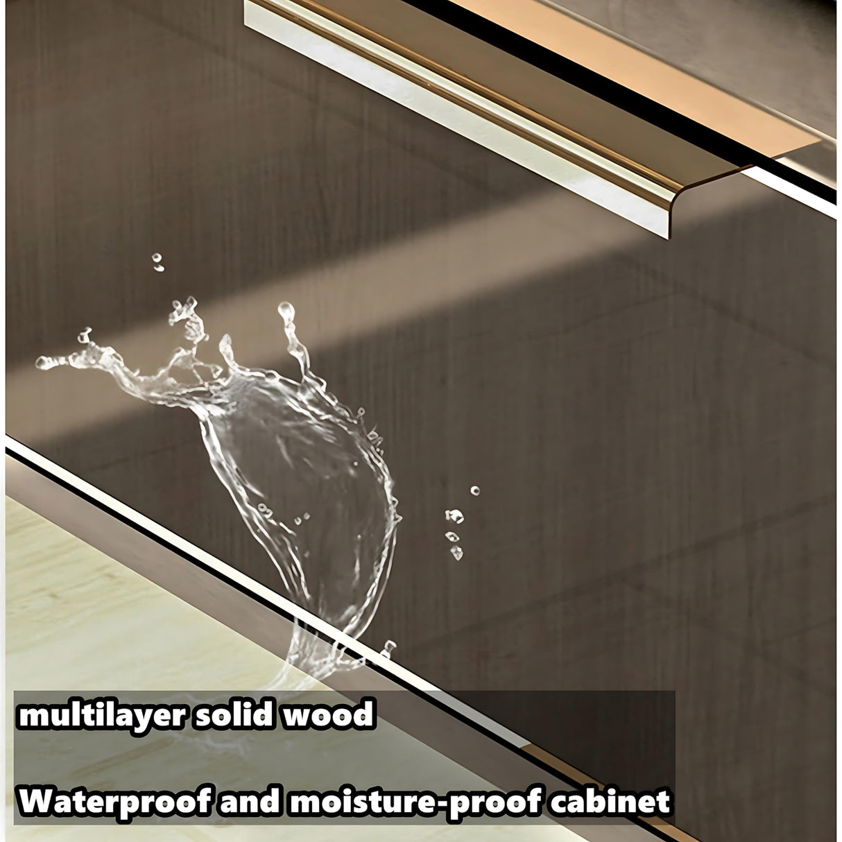 ZGNBSD Double Bathroom Vanity with Sink - Floating Bathroom Vanity Contains Smart Defog Mirror Cabinet, Solid Wood Bathroom Vanity with Drawer, Wall Mounted (Double Sink 60") ZGNBSD