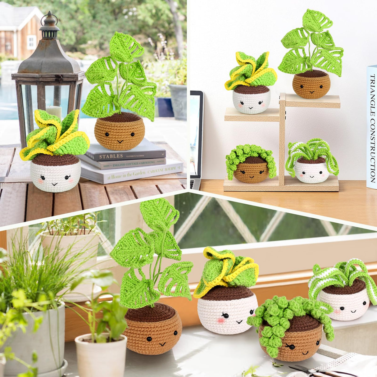 Crochetta Crochet Kit for Beginners, Crochet Starter Kits for Adults with Step-by-Step Video Tutorials, Learn to Crochet Kit Kids, Knitting Craft Supplies, Crochet Plants Indoor Home Decor(40%+ Yarn) Crochetta