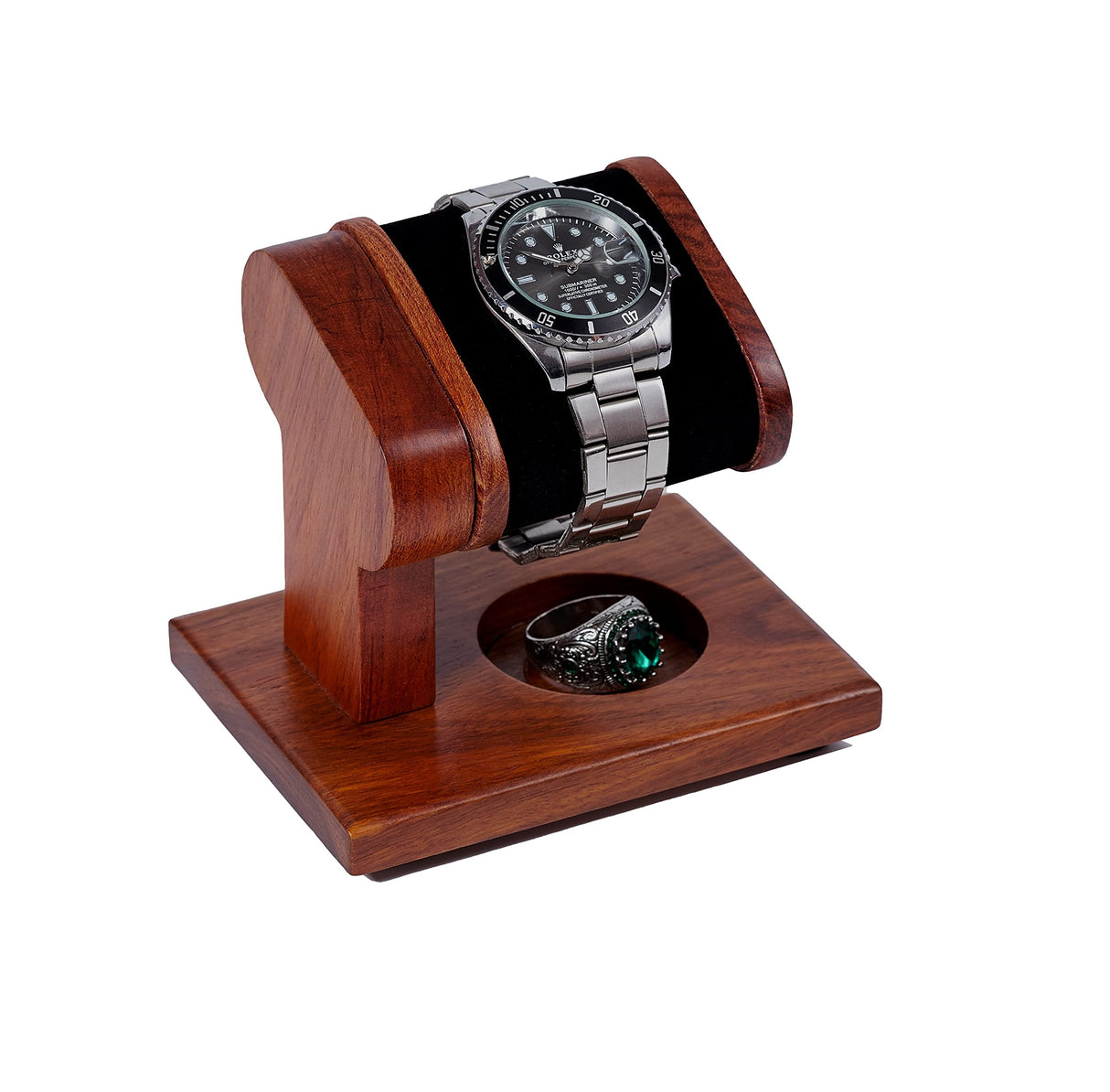 Bimoha - Watches Stand - Handmade Wood Watch Stand for Men and Women’s Collection, Watch Holder Wrist, Watch Display Tower Jewelry Organizer for Rings, Gift idea for dad, for father. Bimoha