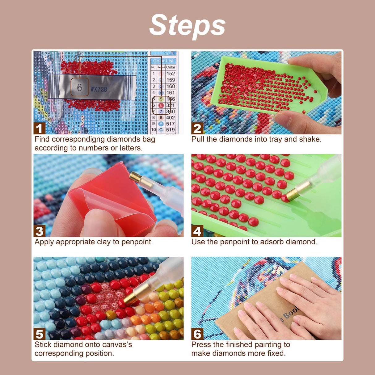 Stalente Diamond Painting Kits for Adults, 5D DIY Diamond Art Kits for Beginners Round Full Drill Diamond Painting for Home Wall Decoration Gift 12×12inch, Stained Glass Sunflower Stalente