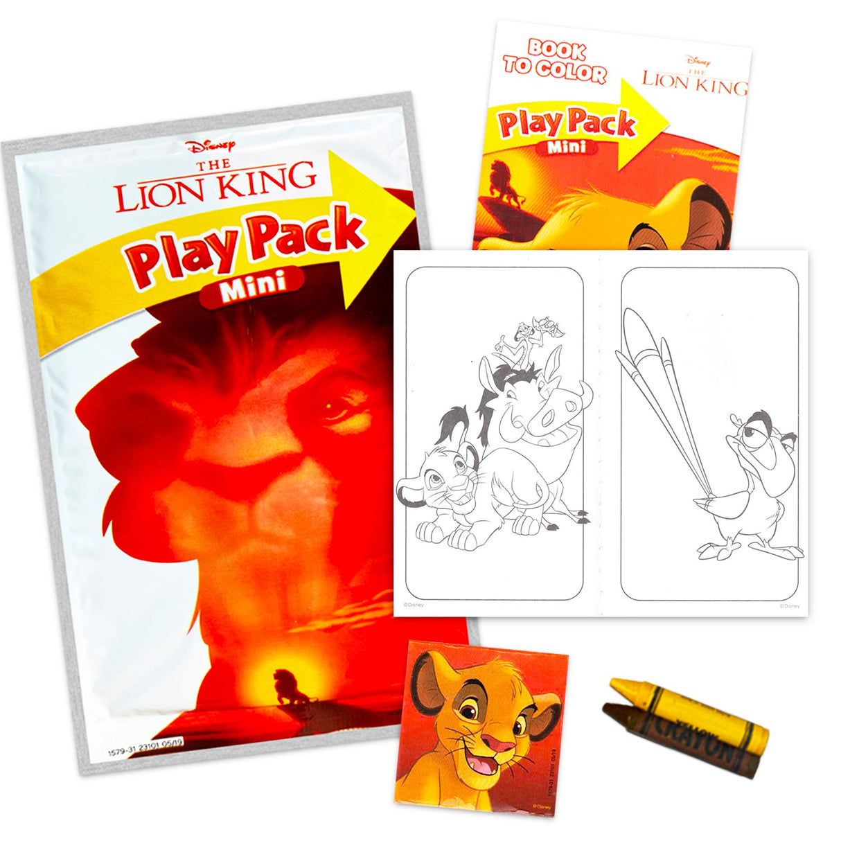 Disney Lion King Party Favors Pack ~ Bundle of 24 Mini Lion King Play Packs Filled with Stickers, Coloring Books, Crayons (Lion King Party Supplies) Disney
