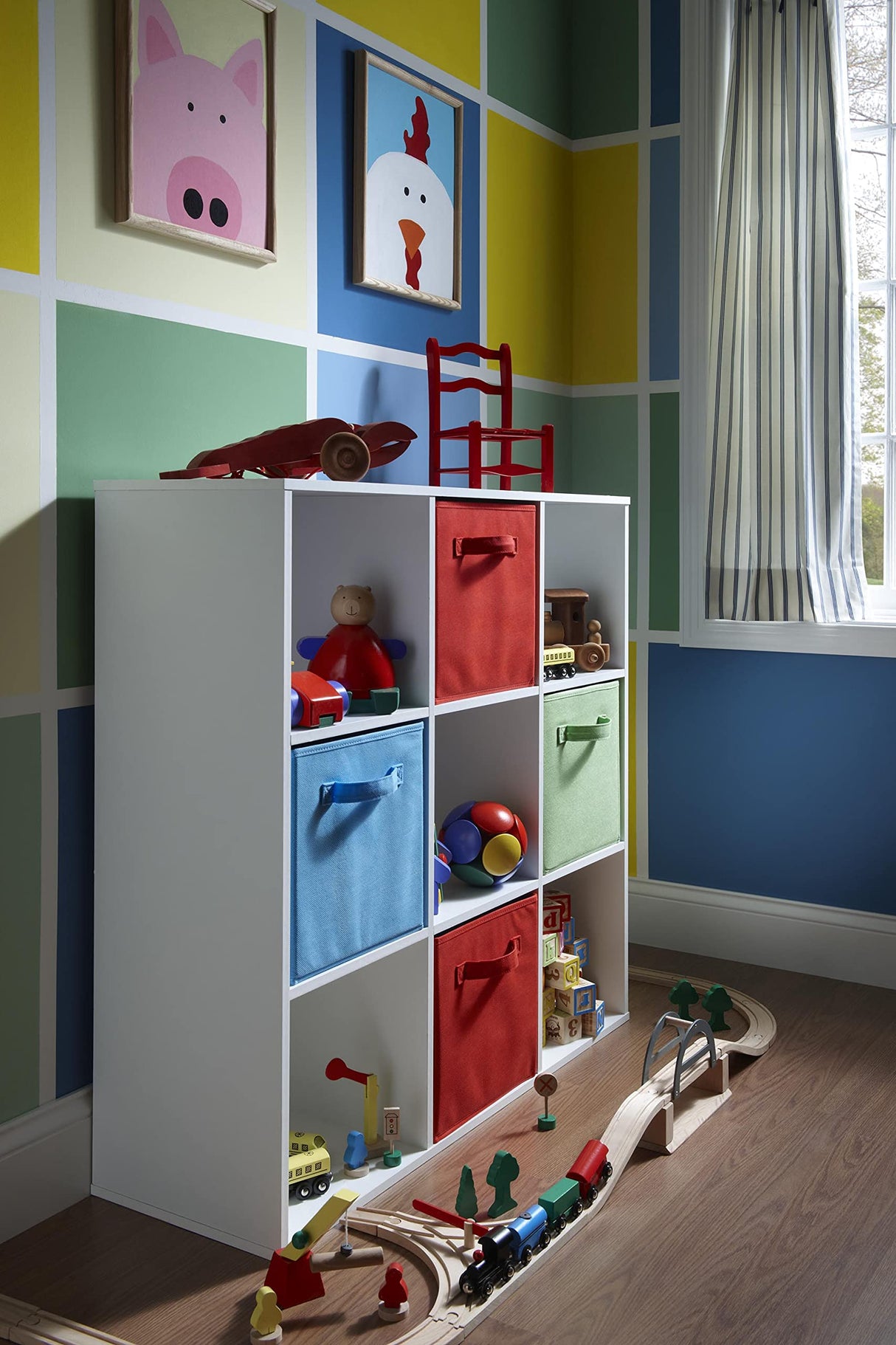 ClosetMaid 9 Cube Laminated Wood Reversible Stackable Open Bookcase Display Shelf Storage Organizer for Home and Office Organization, White ClosetMaid