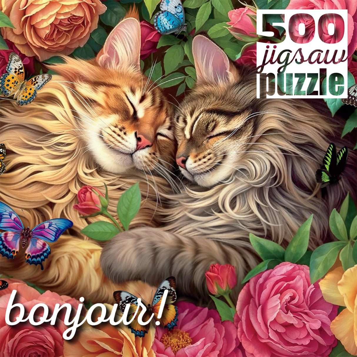 Buffalo Games - Brigid Ashwood - Cats in Love - 500 Piece Jigsaw Puzzle for Adults -Challenging Puzzle Perfect for Game Nights - Finished Size is 21.25 x 15.00 Buffalo Games