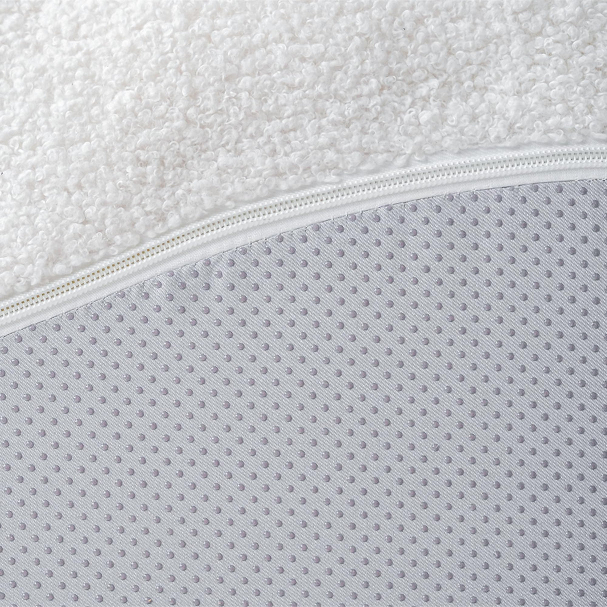 Cloud Shaped Floor Couches for Living Room, 90" Curved Boucle Sofa, Comfy Compressed Couch, Deep Seat Loveseat Sofa for Bedroom, Apartment, Small Space (White, No Installation) DEKUHI