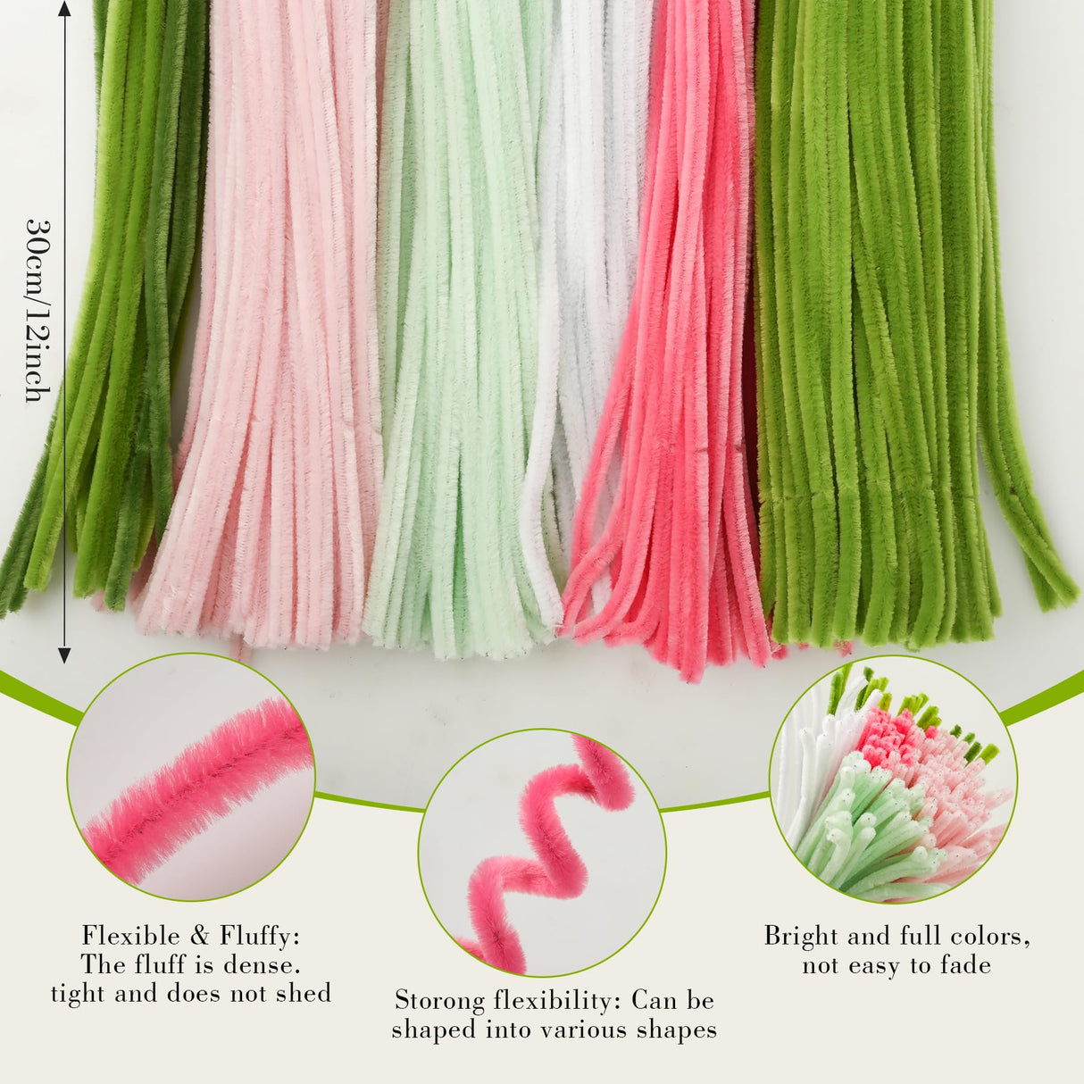 Pipe Cleaners Craft - Pipe Cleaners Flowers, Pipe Cleaner Flower Kit, DIY Pipe Cleaners Flower Bouquet Craft Supply Kit for Art Project Activity, Birthday Mother’s Day Anniversaries Graduations Gifts ERNTRNL