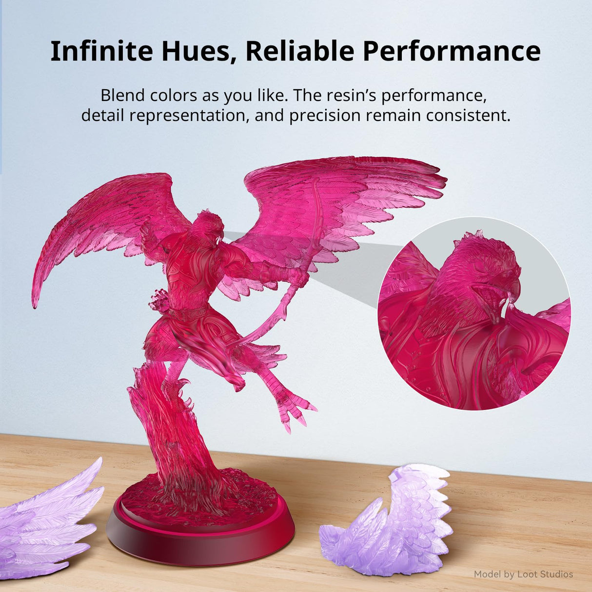 ANYCUBIC DIY Color Mixing 3D Printer Resin Set for LCD 3D Printing, Including 3D Resin 6 Colors, Dropper, Beaker, Disposable Plastic Cups, Nitrile Gloves, Electronic Scale (Without Battery) ANYCUBIC