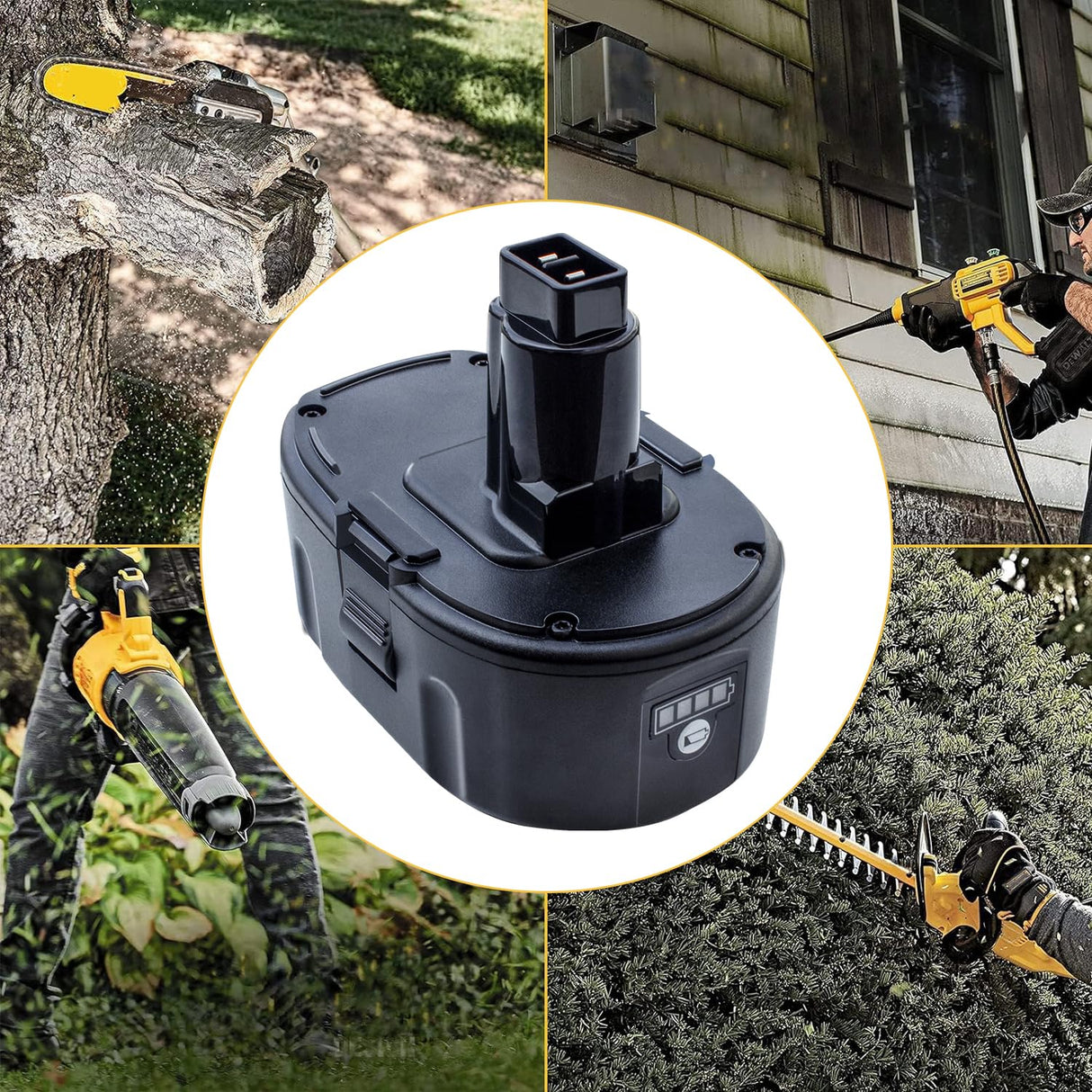 DTK 2Pack 7.0Ah Lithium-Ion Battery Replacement for Dewalt 18V XRP Ni-Cad DC9096 DC9098 DC9099 DE9039 DE9095 DE9096 DE9098 DW9095 DW9096 DW9098 DE9503 DC9182 18V XRP Batteries DTK