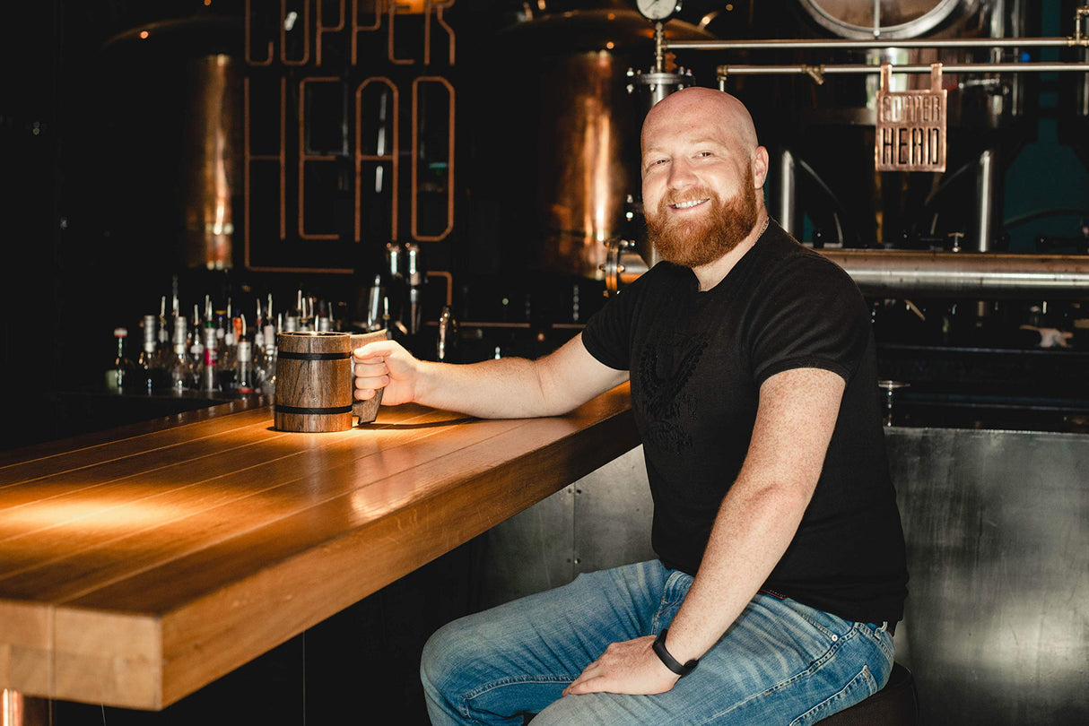 Old Style Viking Beer Mug Wooden Handmade Retro Brown Cup, Oak Beer Tankard - Wood Carving Beer Mug of Wood Eco Friendly Beer Mug for Men, Wooden Beer Tankard - Great Gift Idea Etno Motif