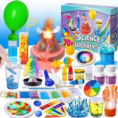 UNGLINGA 70+ Experiments Science Kit for Kids, Chemistry Set, Educational Toys Gifts Idea for Boys and Girls Birthday Christmas S.T.E.M Toy Project