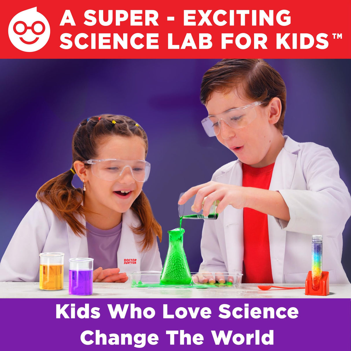Doctor Jupiter Ultimate Science Kit, Chemistry Set for Kids Ages 8-9-10-11-12-13-14 | Birthday Gift Ideas for Boys & Girls 8+ Years Old | STEM Toy with 135+ Experiments | Learning & Educational Kits Doctor Jupiter