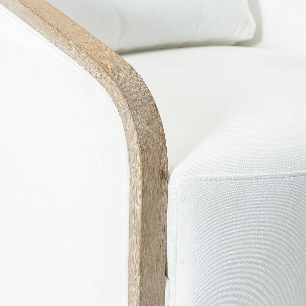 KINWELL 30" Wide Upholstered Swivel Barrel Chair Set of 2, FSC Certified Fully Assembled Fabric Swivel Accent Armchair for Living Room, Bedroom (Pearl White) KINWELL