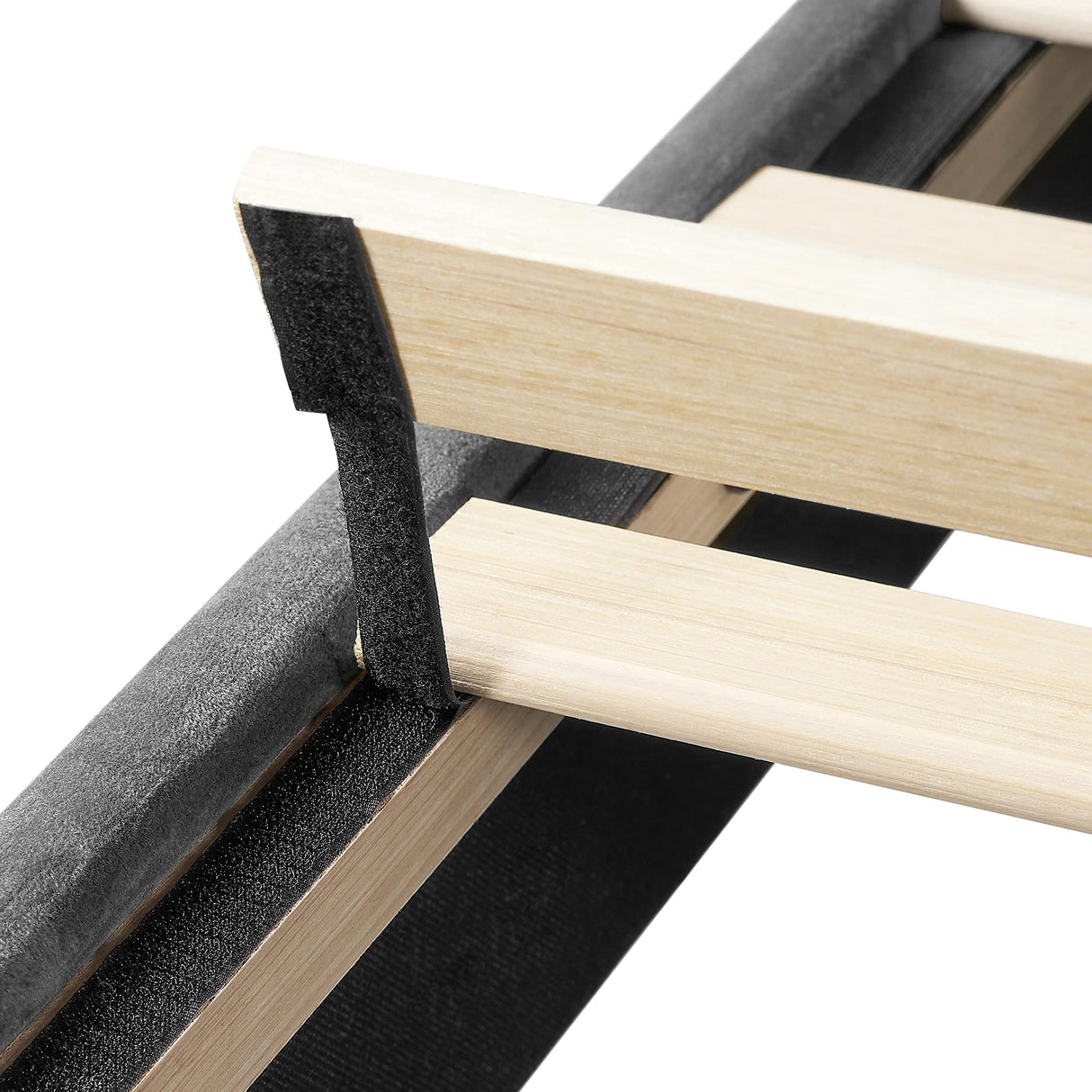 Yaheetech Dark Gray Velvet Upholstered Queen Bed Frame with Adjustable Curved Headboard Yaheetech