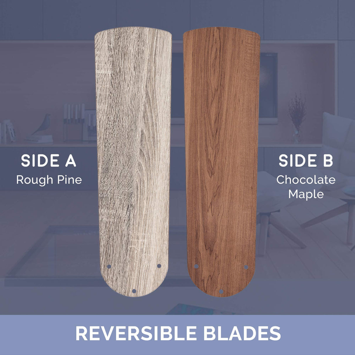 Prominence Home Saybrook Modern Farmhouse 52 Inch Ceiling Fan with Light, LED Ceiling Fan, Tri-Mount Indoor Fan with 5 Blades, Gray Pine and Brown Maple Blade Finish Options, Espresso (51593-01) Prominence Home