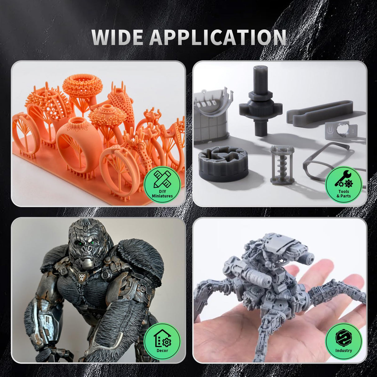 GEEETECH ABS-Like 3D Printer Resin, 405nm UV-Curing Photopolymer Resin, Strength and Toughness, High Precision, Low Viscosity, Low Odor, Compatible with LCD DLP Resin 3D Printers, Skin Colour 1kg Geeetech