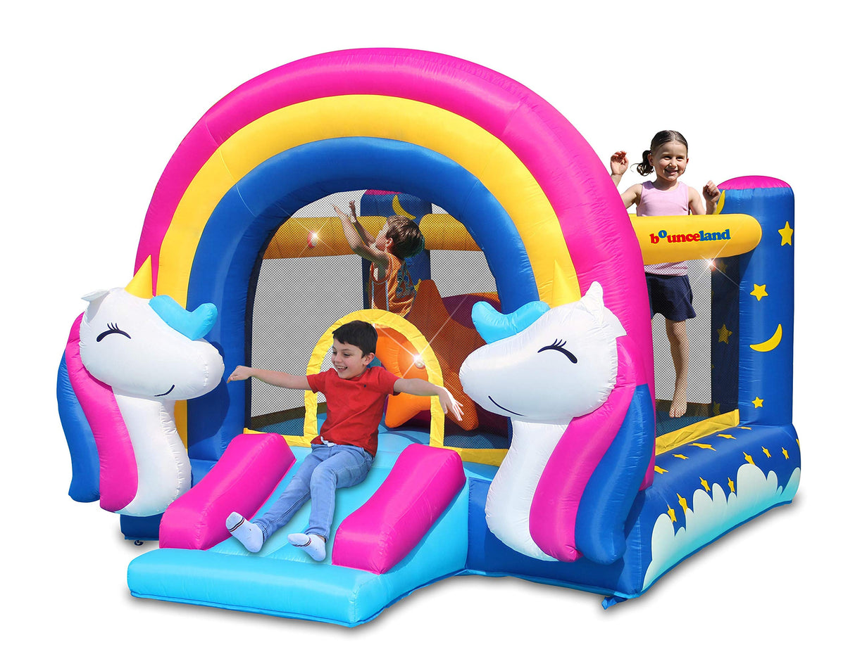 Fantasy Bounce House with Lights and Sound Interaction Inflatable Bouncer, 11 ft L x 8.7 ft W x 8 ft H, UL Strong Certified Blower Included Bounceland