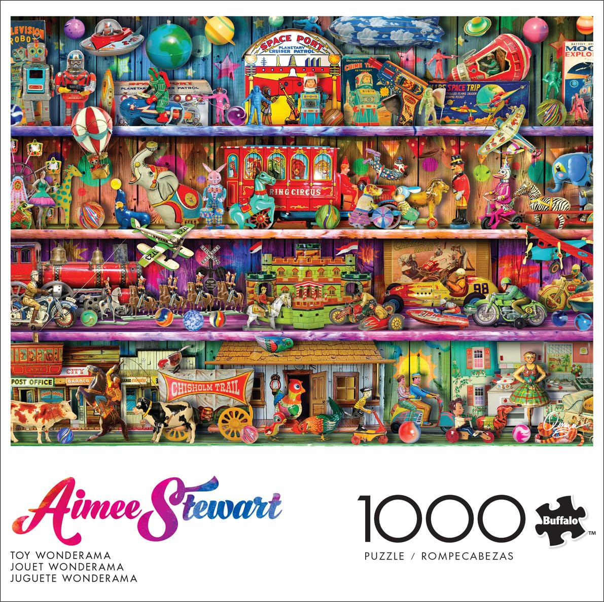 Buffalo Games - Aimee Stewart - Toy Wonderama - 1000 Piece Jigsaw Puzzle for Adults -Challenging Puzzle Perfect for Game Nights - Finished Size is 26.75 x 19.75 Buffalo Games