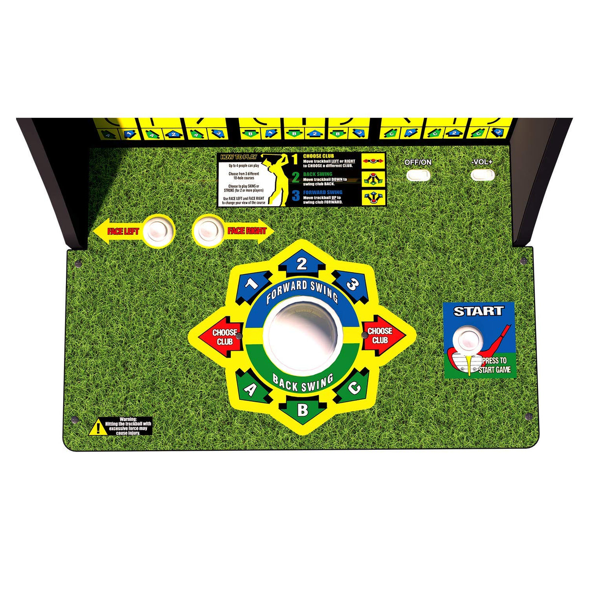 Arcade 1Up Golden Tee Classic Arcade with Riser, 5ft ARCADE1UP