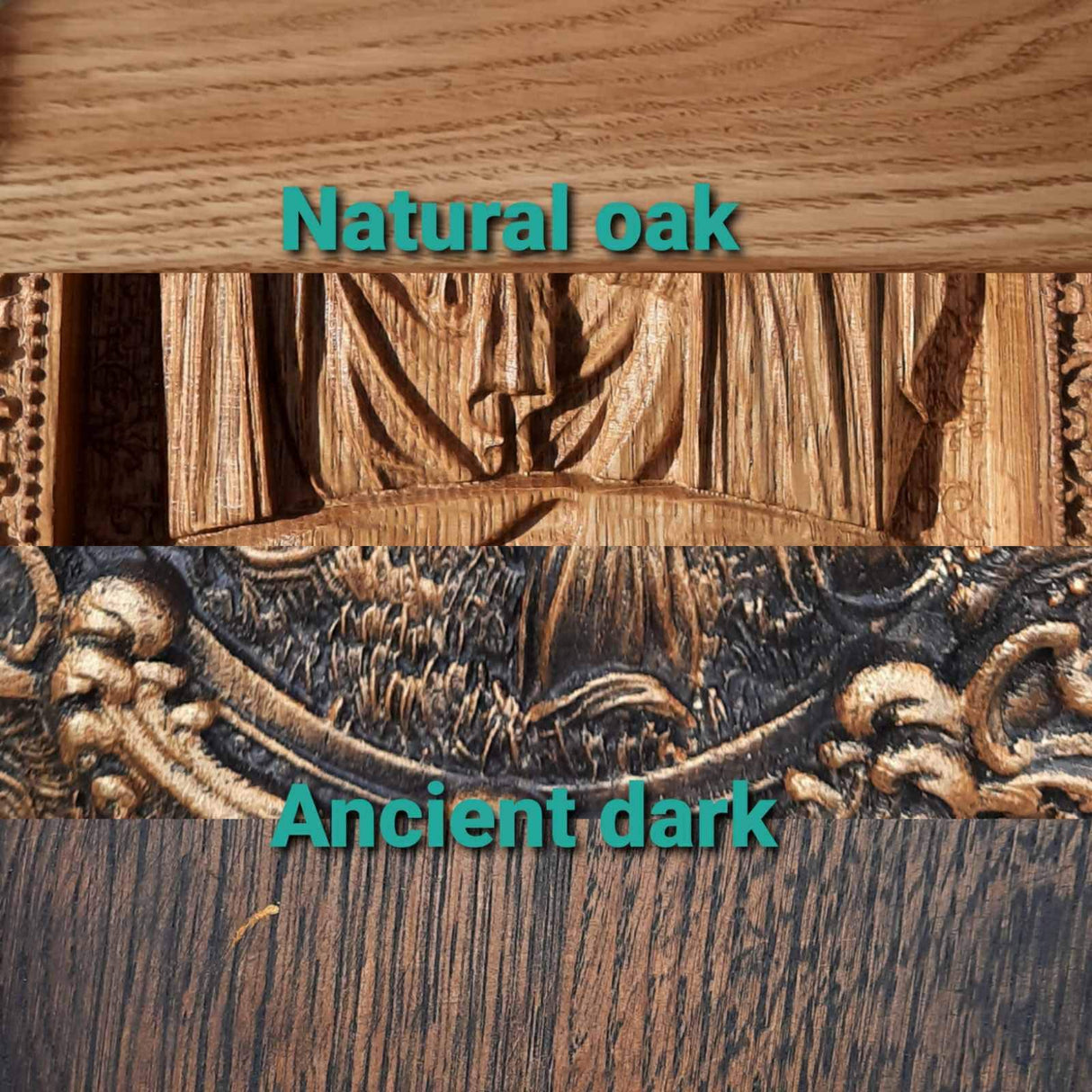 Saint Archangel Michael on the stand Natural OAK Wood Carved Wall Hanging Wooden Carved Home Decor - Personalized - All Sizes - Any Occasion Christian Gift Idea Kozakworkshop