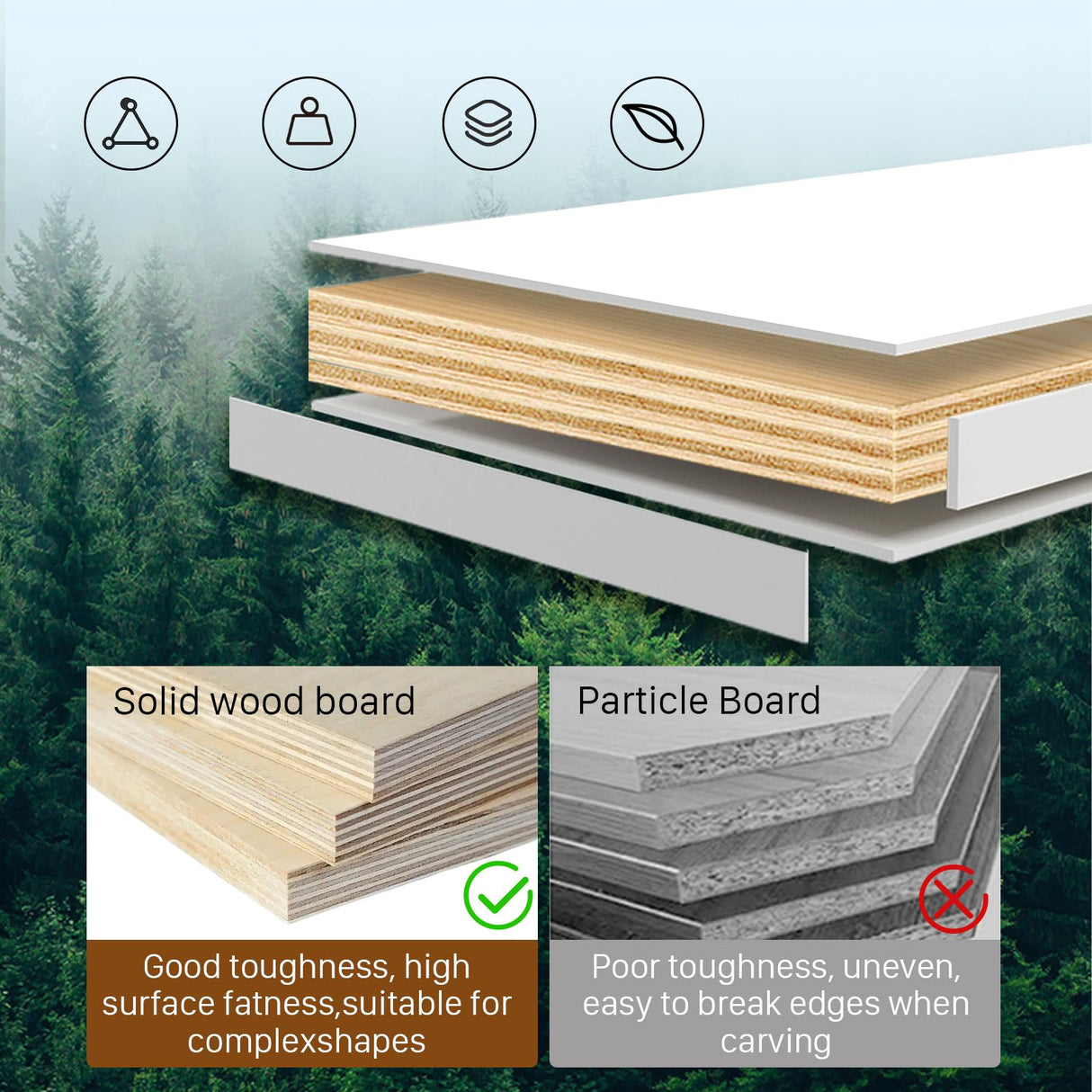 STLWR Modern Reception Desk with Locking Drawers, of Multi-Layer Solid Wood, Three-Color LED Light Strip & File Cabinet, Office Display Counters Retail Reception Desk (All White-Left, 63") Generic